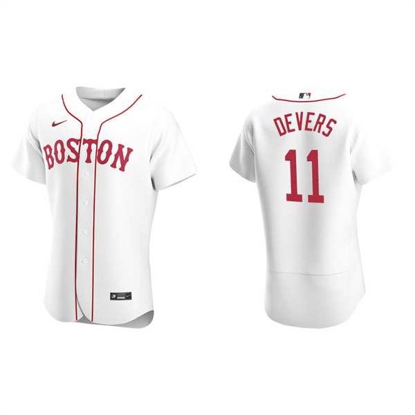 Men's Boston Red Sox Rafael Devers White Authentic Alternate Jersey