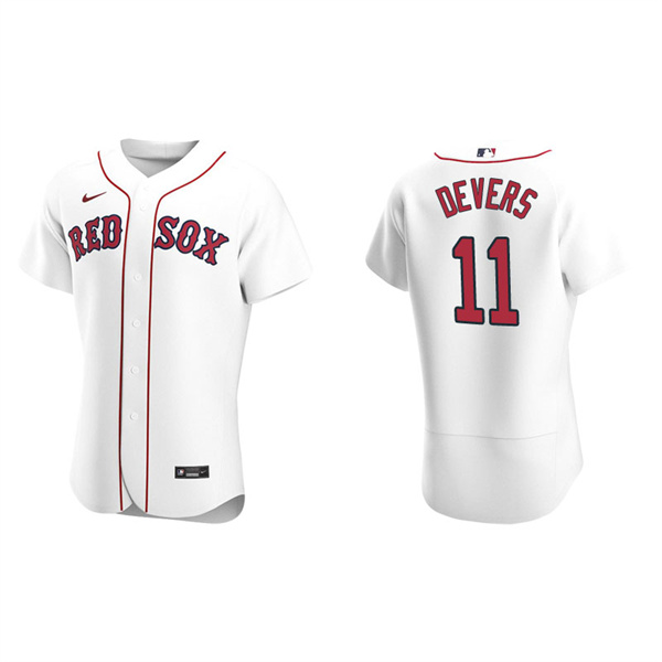 Men's Boston Red Sox Rafael Devers White Authentic Home Jersey