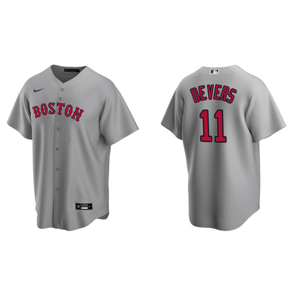 Men's Boston Red Sox Rafael Devers Gray Replica Road Jersey