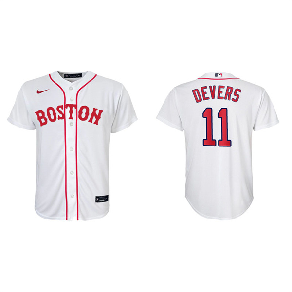 Youth Boston Red Sox Rafael Devers Red Sox 2021 Patriots' Day Replica Jersey