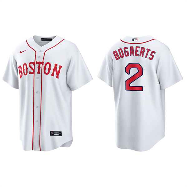 Men's Boston Red Sox Xander Bogaerts Red Sox 2021 Patriots' Day Replica Jersey