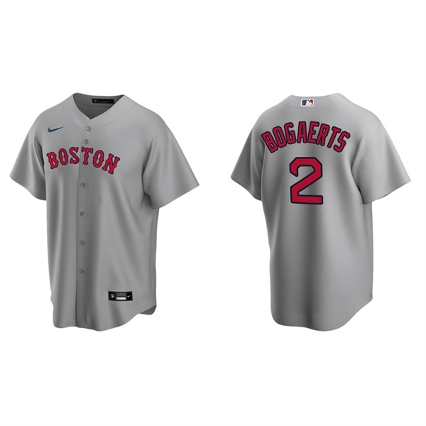 Men's Boston Red Sox Xander Bogaerts Gray Replica Road Jersey