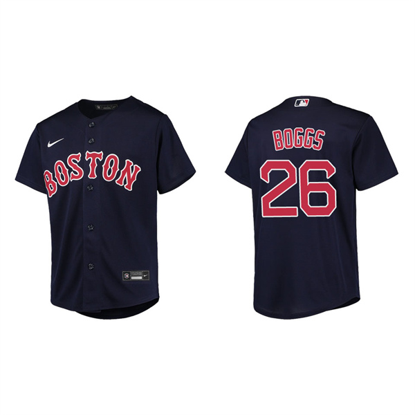Youth Wade Boggs Boston Red Sox Navy Replica Jersey