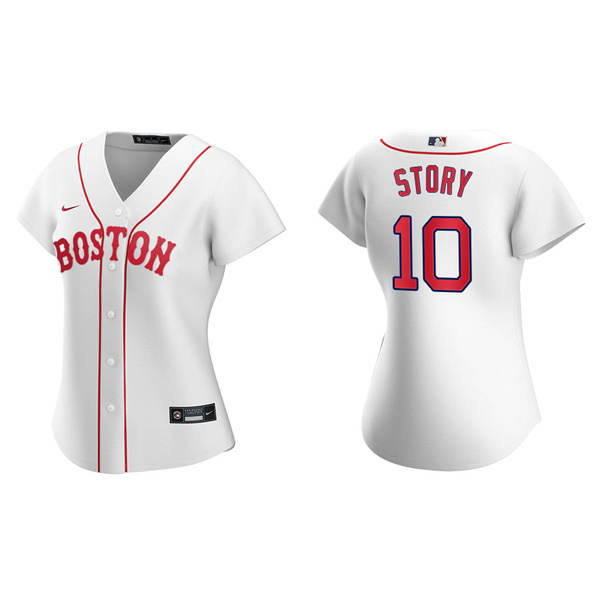 Women's Boston Red Sox Trevor Story Red Sox 2021 Patriots' Day Replica Jersey