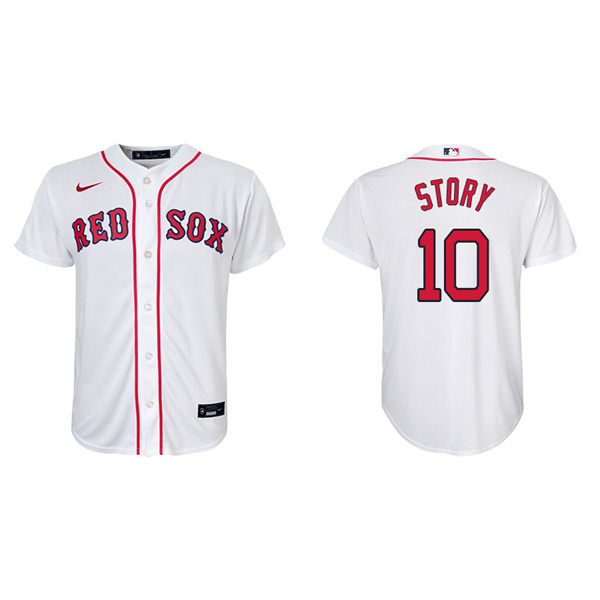 Youth Boston Red Sox Trevor Story White Replica Home Jersey