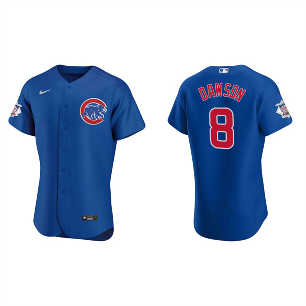 Men's Chicago Cubs Andre Dawson Royal Authentic Alternate Jersey