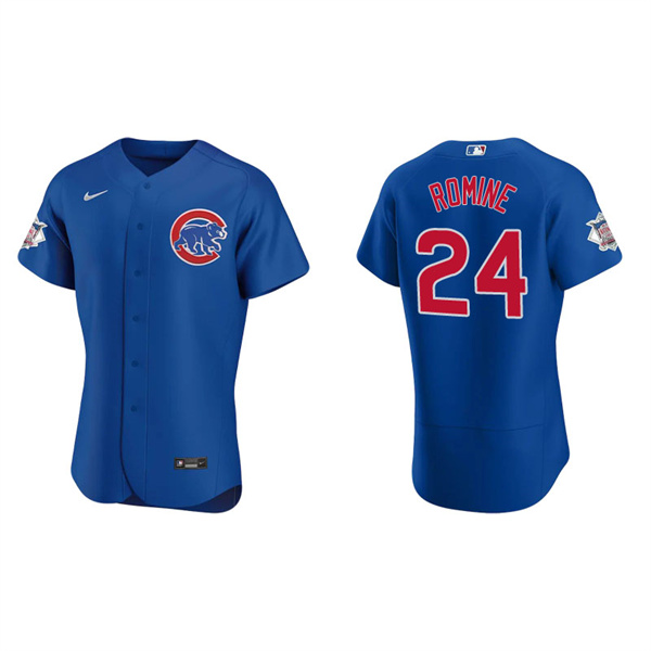 Men's Chicago Cubs Andrew Romine Royal Authentic Alternate Jersey