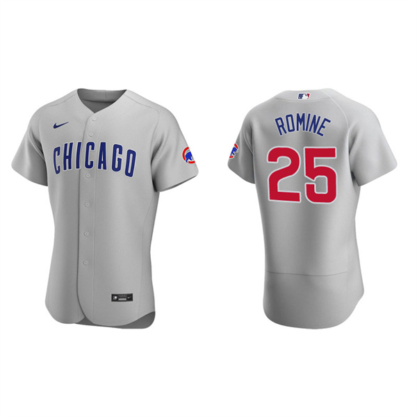 Men's Chicago Cubs Austin Romine Gray Authentic Road Jersey