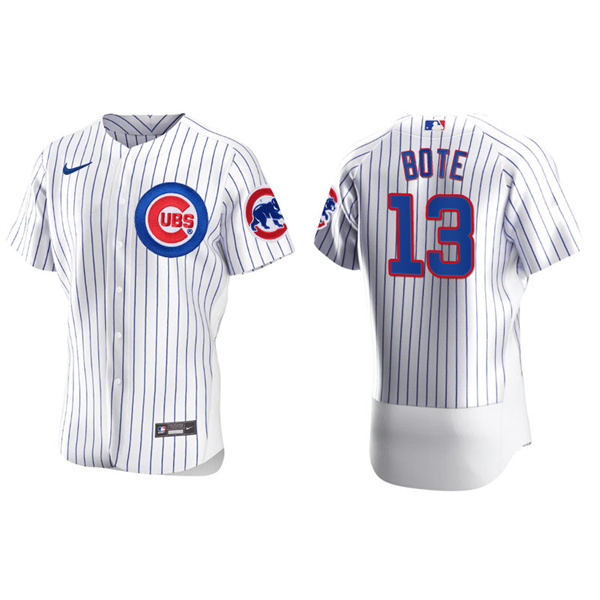 Men's Chicago Cubs David Bote White Authentic Home Jersey