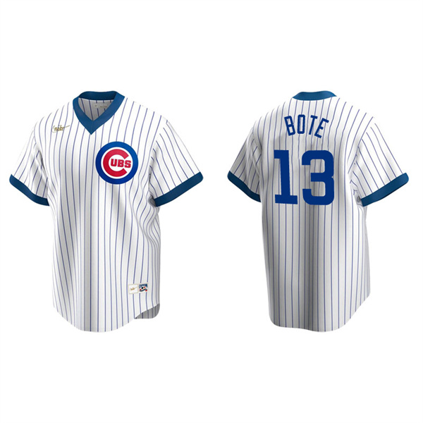 Men's Chicago Cubs David Bote White Cooperstown Collection Home Jersey