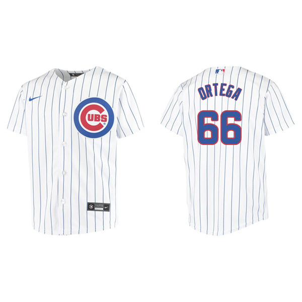 Youth Chicago Cubs Rafael Ortega White Replica Home Jersey