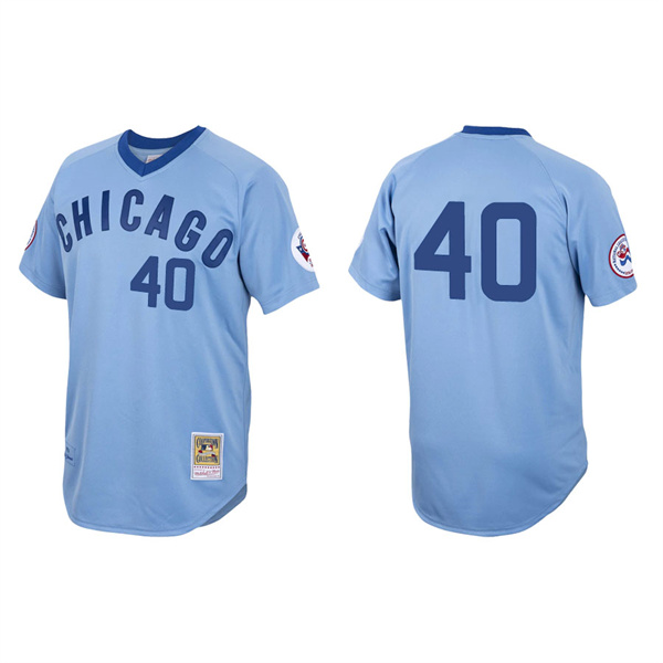 Men's Chicago Cubs Willson Contreras Light Blue Authentic 1976 Cooperstown Jersey