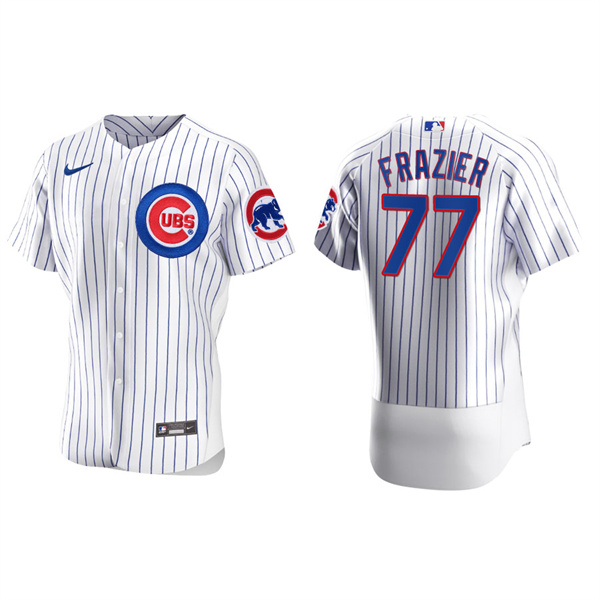 Men's Clint Frazier Chicago Cubs White Authentic Home Jersey