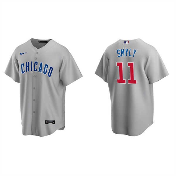 Men's Chicago Cubs Drew Smyly Gray Replica Road Jersey