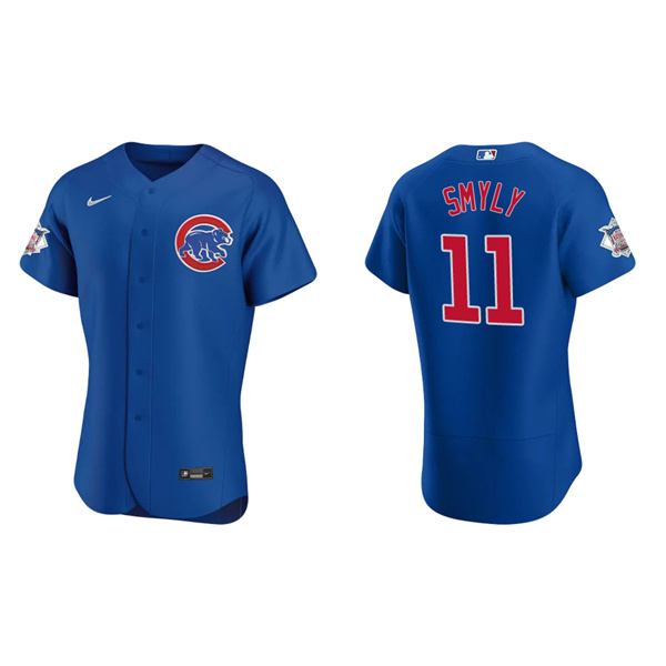 Men's Chicago Cubs Drew Smyly Royal Authentic Alternate Jersey