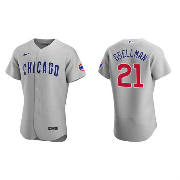Men's Chicago Cubs Robert Gsellman Gray Authentic Road Jersey