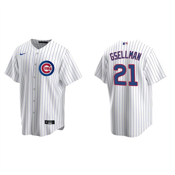 Men's Chicago Cubs Robert Gsellman White Replica Home Jersey