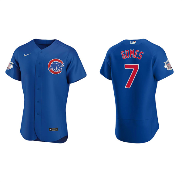 Men's Chicago Cubs Yan Gomes Royal Authentic Alternate Jersey