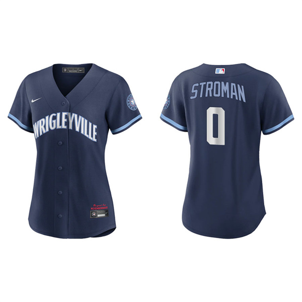 Women's Marcus Stroman Chicago Cubs Navy 2021 City Connect Replica Jersey