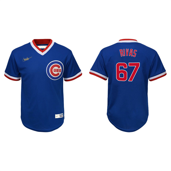 Youth Alfonso Rivas Chicago Cubs Royal Cooperstown Collection Jersey