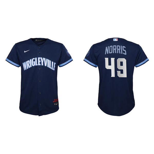 Youth Chicago Cubs Daniel Norris Navy 2021 City Connect Replica Jersey