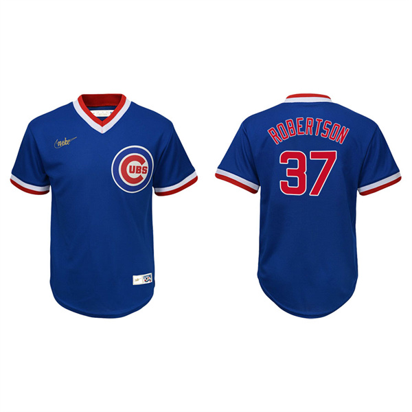 Youth Chicago Cubs David Robertson Royal Cooperstown Collection Jersey