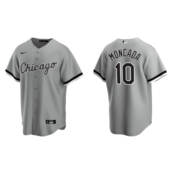 Men's Yoan Moncada Chicago White Sox Gray Replica Jersey