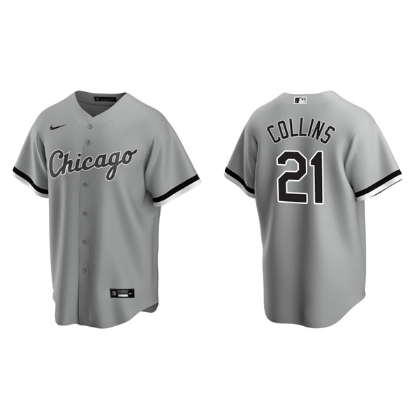 Men's Zack Collins Chicago White Sox Gray Replica Jersey
