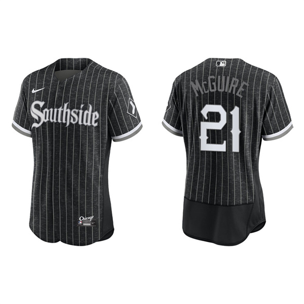 Men's Chicago White Sox Reese McGuire Black 2021 City Connect Authentic Jersey