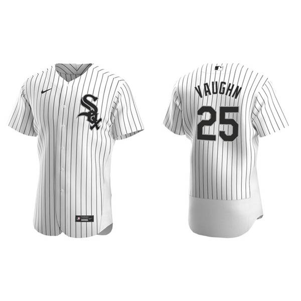 Men's Chicago White Sox Andrew Vaughn White Authentic Home Jersey