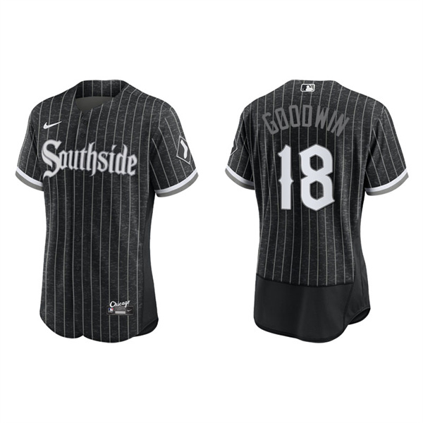 Men's Chicago White Sox Brian Goodwin Black 2021 City Connect Authentic Jersey