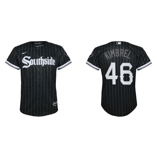 Youth Chicago White Sox Craig Kimbrel Black 2021 City Connect Replica Jersey