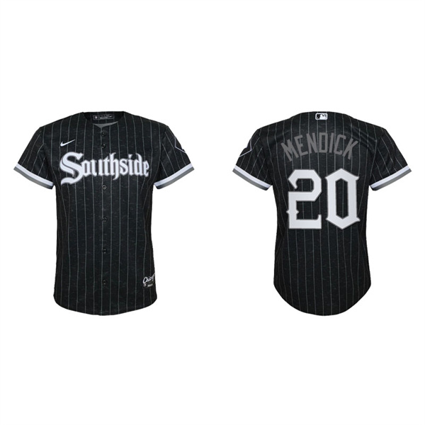 Youth Chicago White Sox Danny Mendick Black 2021 City Connect Replica Jersey