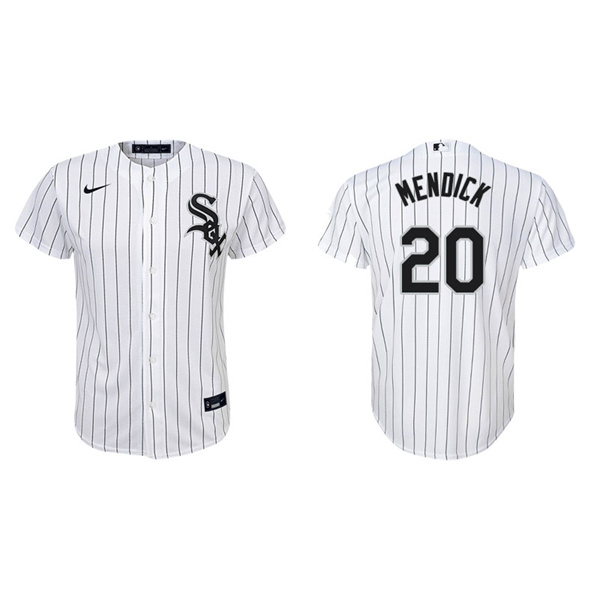 Youth Chicago White Sox Danny Mendick White Replica Home Jersey