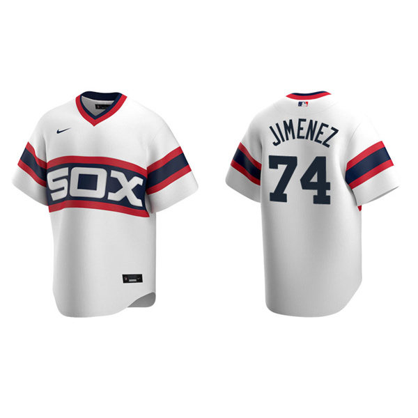 Men's Chicago White Sox Eloy Jimenez White Cooperstown Collection Home Jersey