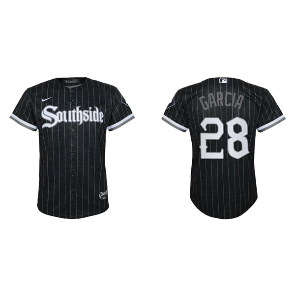 Youth Chicago White Sox Leury Garcia Black 2021 City Connect Replica Jersey