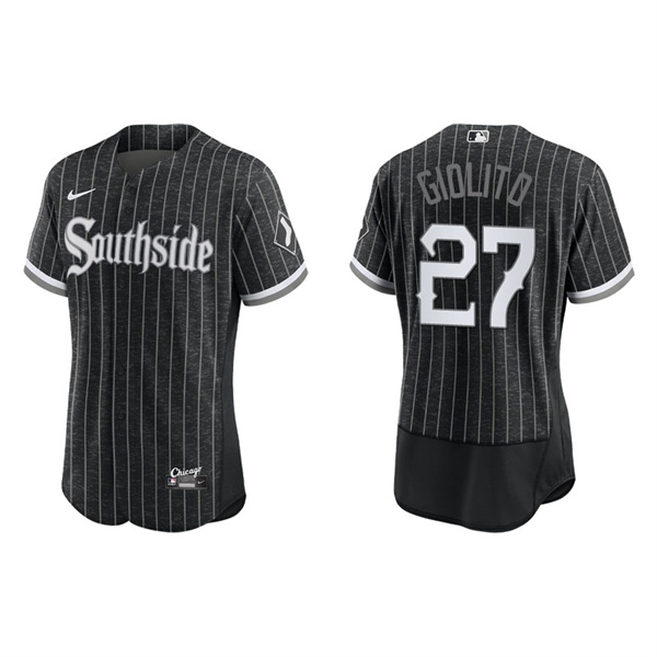 Men's Chicago White Sox Lucas Giolito Black 2021 City Connect Authentic Jersey