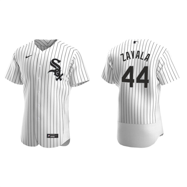Men's Chicago White Sox Seby Zavala White Authentic Home Jersey