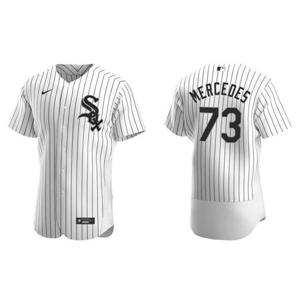Men's Chicago White Sox Yermin Mercedes White Authentic Home Jersey