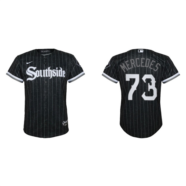 Youth Chicago White Sox Yermin Mercedes Black 2021 City Connect Replica Jersey