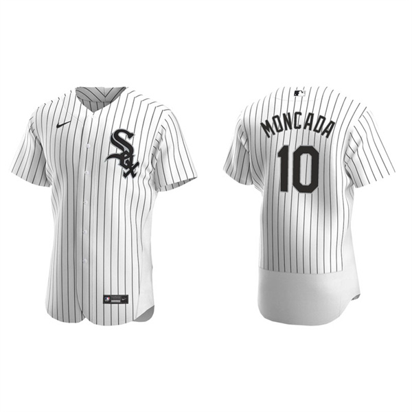 Men's Chicago White Sox Yoan Moncada White Authentic Home Jersey