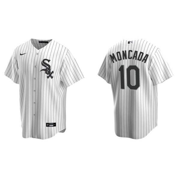 Men's Chicago White Sox Yoan Moncada White Replica Home Jersey