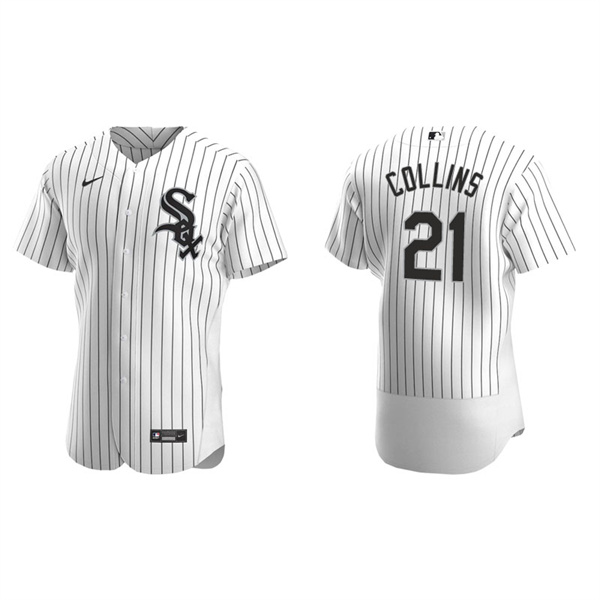 Men's Chicago White Sox Zack Collins White Authentic Home Jersey