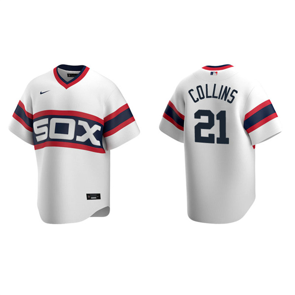 Men's Chicago White Sox Zack Collins White Cooperstown Collection Home Jersey