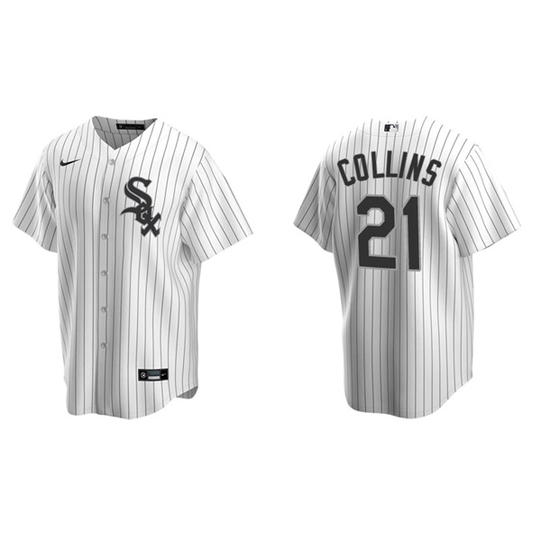 Men's Chicago White Sox Zack Collins White Replica Home Jersey