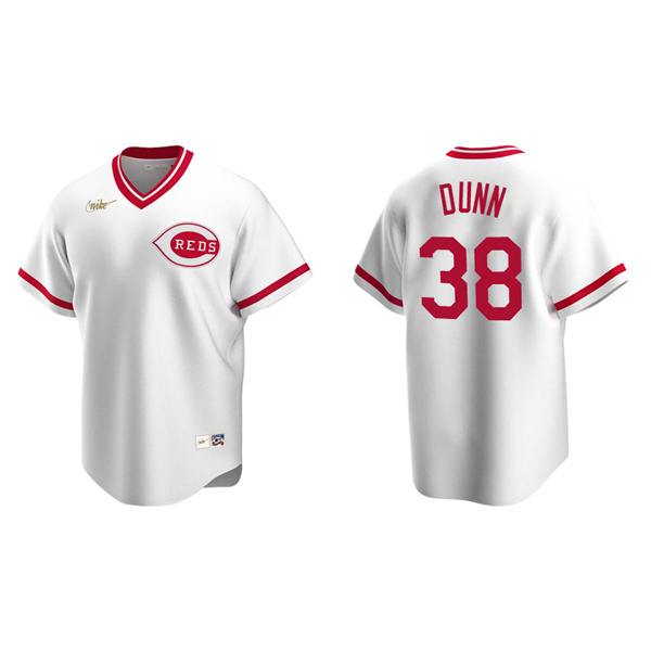 Men's Cincinnati Reds Justin Dunn White Cooperstown Collection Home Jersey