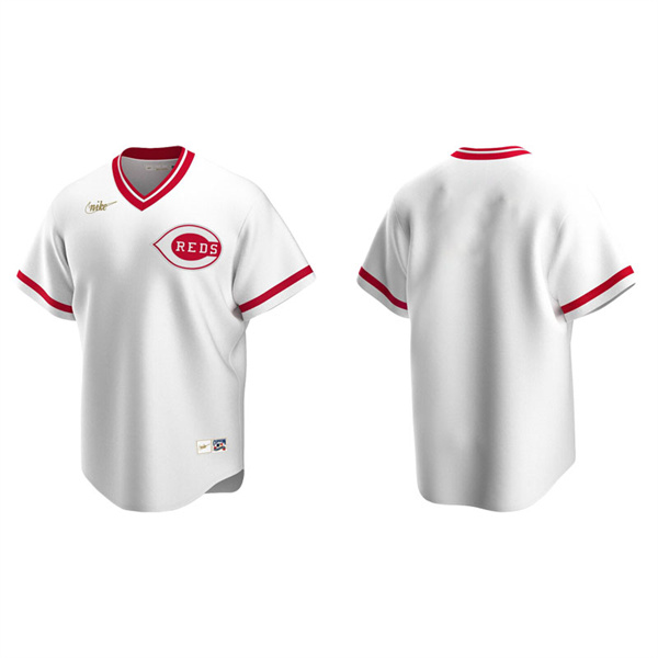 Men's Cincinnati Reds White Cooperstown Collection Home Jersey