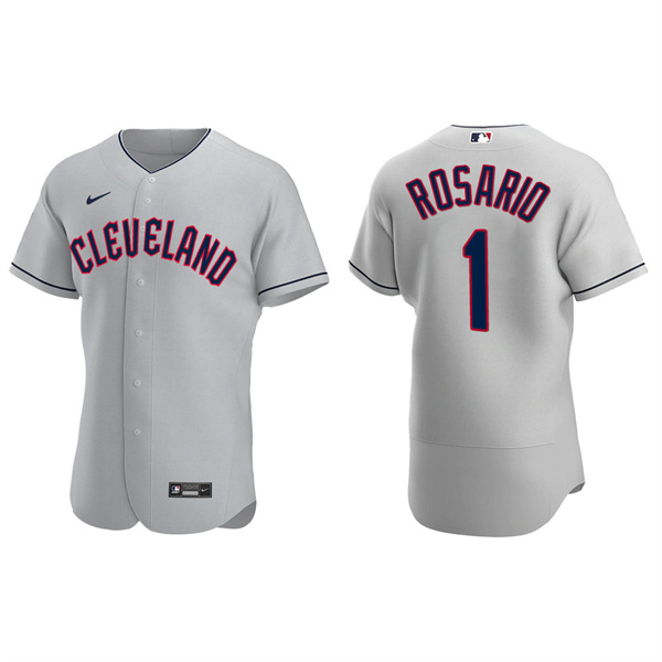 Men's Cleveland Guardians Amed Rosario 2022 Authentic Gray Jersey