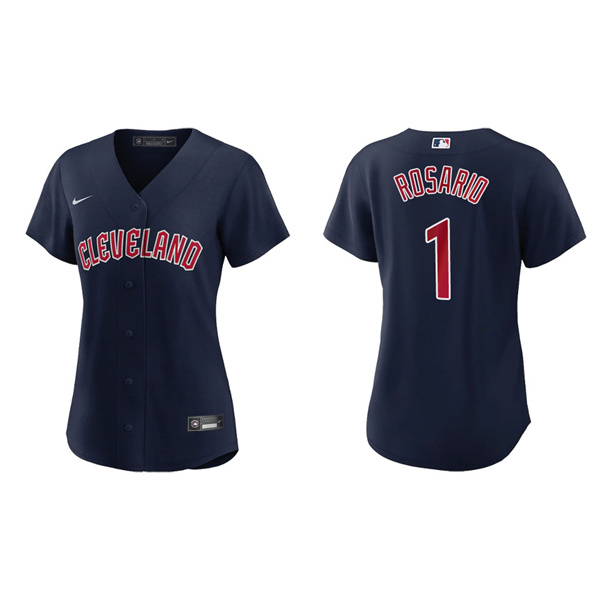Women's Amed Rosario Cleveland Guardians Navy Alternate Replica Jersey