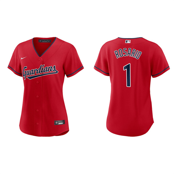 Women's Amed Rosario Cleveland Guardians Red Alternate Replica Jersey